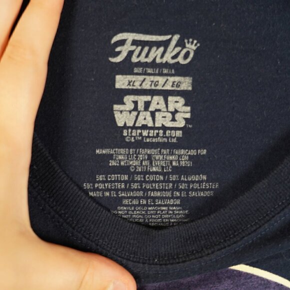 Star Wars Graphic T-shirt the Empire Strikes Back Funko Unisex XL Retro Han Solo - Picture 3 of 4